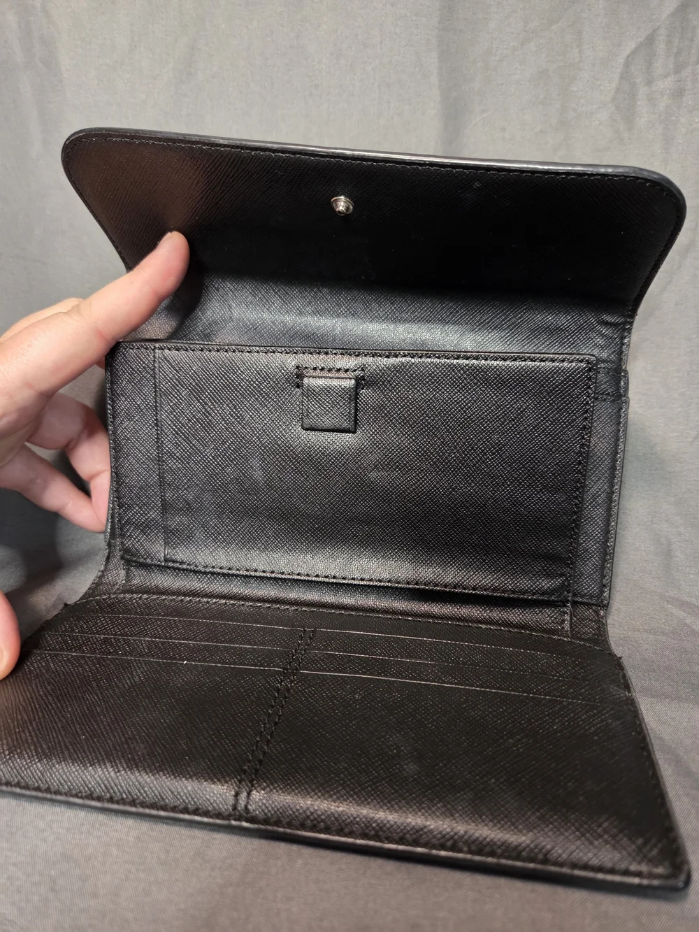 Coach Signature Canvas Gray/Black Wallet